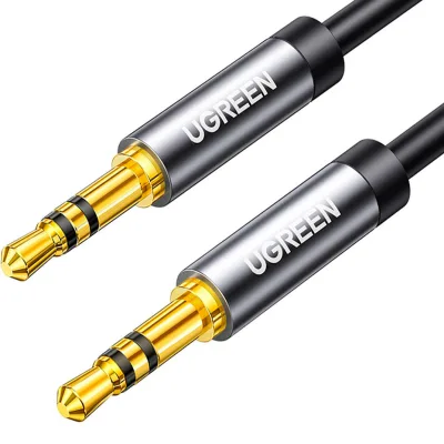 Кабель мультимедійний 3.5mm M to 3.5mm M 0.5m AV119 black Ugreen (10732)