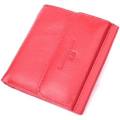 Гаманець ST Leather З натуральної шкіри Червоний (22543)