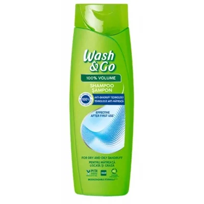 Шампунь Wash&Go З технологією проти лупи 360 мл (8008970056753)