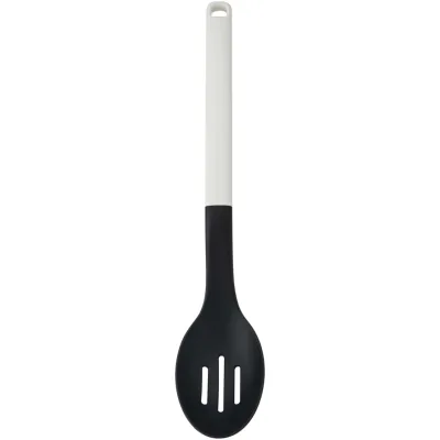 Ложка кухарська KitchenAid Classic для сервірування з прорізами 34 см білий (KHA004OHPNG)