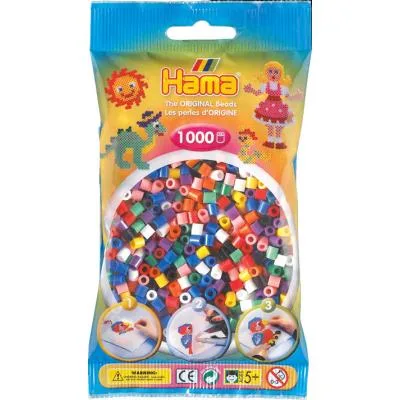 Набір для творчості Hama кольорові намистини, 8 кольорів (207-00)
