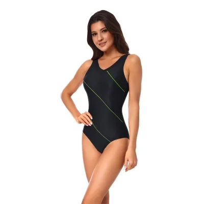 Купальник Aqua Speed Sophie 441-01 чорний, зелений 38 (5908217632326)