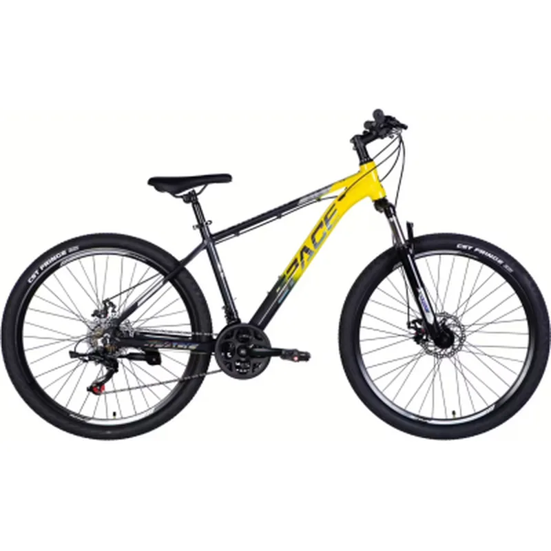 Велосипед Space 27.5" PHAETON DD FR рама-17" AL 2026 сіро-жовтий (OPS-SP-27.5-084)