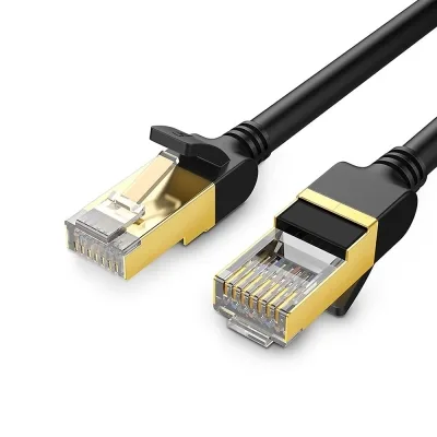 Патч-корд 10м, F/FTP cat 7 RJ-45 black Ugreen (U_11273)