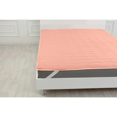Наматрацник MirSon №1757 Eco Light Coral EcoSilk на гумці в кутках 100x200 см (2200003711226)