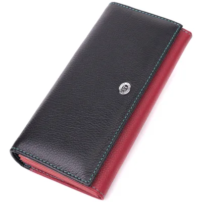Гаманець ST Leather З натуральної шкіри Різнокольоровий (22517)