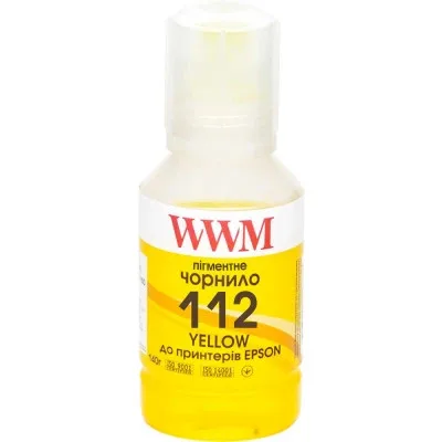 Чорнило WWM Epson L11160/6490 №112 140г Yellow pigmented (E112YP)