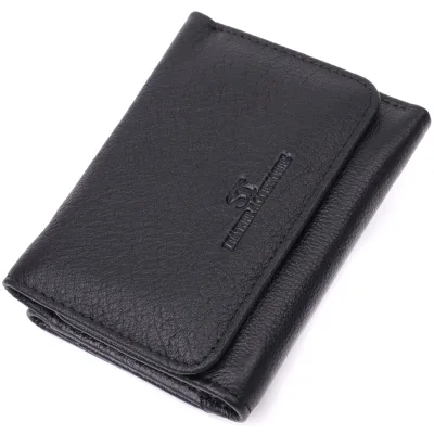 Гаманець ST Leather Шкіряний Чорний (22506)