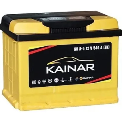 Акумулятор автомобільний KAINAR STANDART 60Ah (+/-) (550EN) (060 2611120)