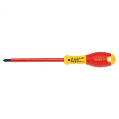 Викрутка Stanley FatMax VDE 1000V електрика PH2х125мм (0-65-416)