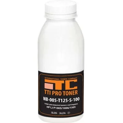 Тонер HP LJ P1005/1006/1505, 100г Black TTI (NB-005-T125-S-100)