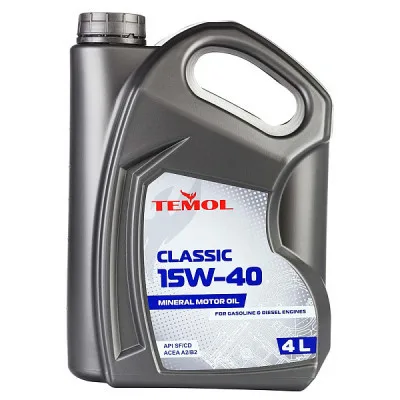 Моторна олива TEMOL Classic 15W40 4л (TEMOL 62897)