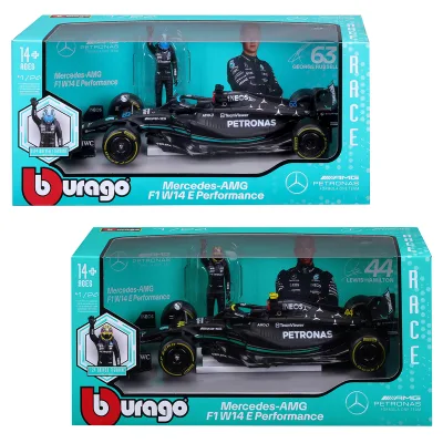 Масштабна модель автомобіля Bburago Автомодель з фігуркою - Mercedes-AMG F1 W14 E Performance, 1:24 (18-28037)