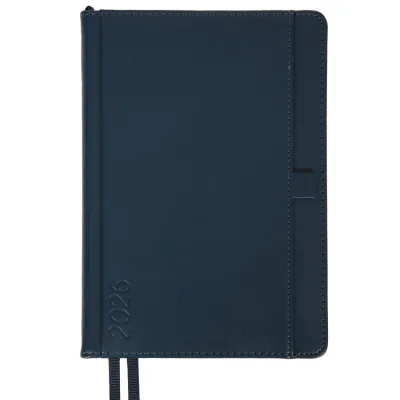 Тижневик Leo planner А5 датований 2026 "Legacy", твердий, синій, 368 сторінок (252648)