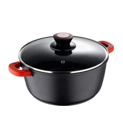 Каструля Bergner Chroma, з кришкою 20 см, 2.2 л (BG-30114-BK)