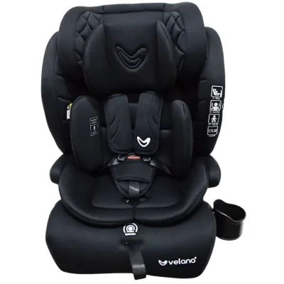 Автокрісло Velano Flexo i-Size 76150 см, ISOFIX + Top Tether/ремінь, black (48413)