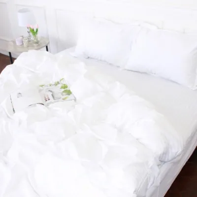 Постільна білизна MirSon Satin Stripe 30-0001 White 160х220 Сімейний (2200005245712)