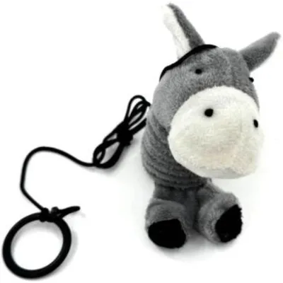Іграшка для котів Hippie Pet Віслюк з мотузкою 14 см (HIPCT2304005-1)