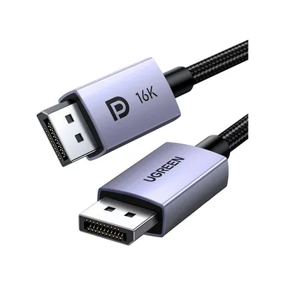 Кабель мультимедійний DisplayPort M to DisplayPort M 3.0m 16K DP118 black Ugreen (25862)