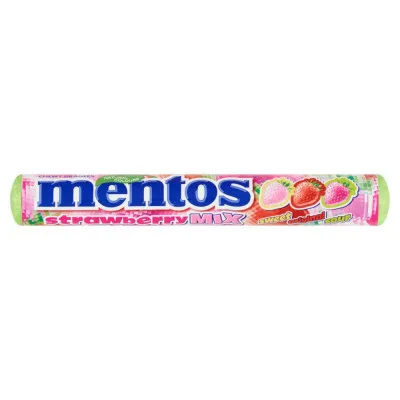 Цукерка Mentos Полуничний Мікс 37 г (87317527)