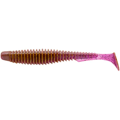 Силікон рибальський FishUP U-Shad 3" 016 - Lox/Green&Black (9шт/уп) (1862.03.30)