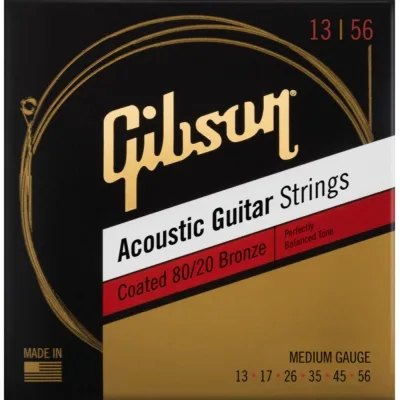Струни для гітари Gibson SAG-CBRW13 Coated 80/20 Bronze Acoustic Guitar Strings Medium (13-56) (231955)