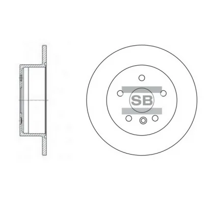 Гальмівний диск HI-Q SD4016 (упаковка 2 шт)