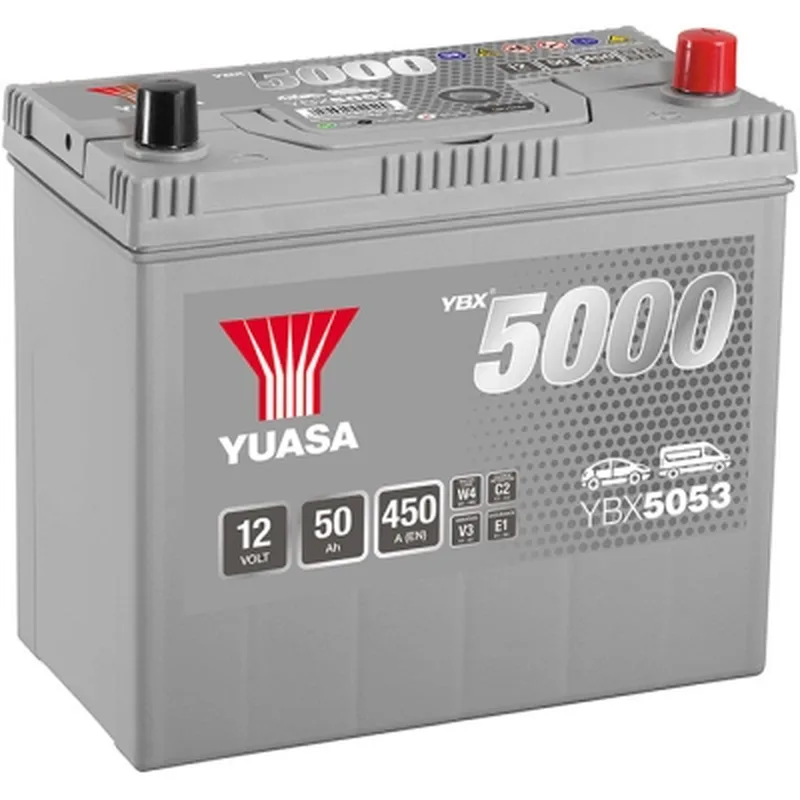 Акумулятор автомобільний Yuasa 12V 50Ah Silver High Performance Battery (YBX5053)