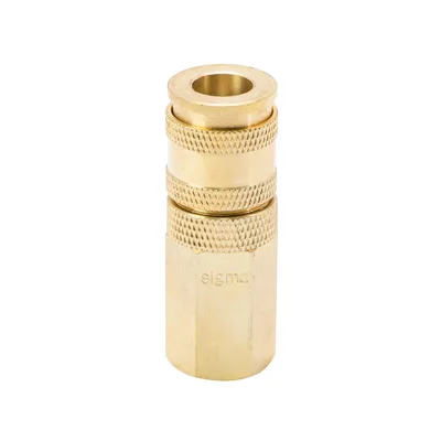З'єднання швидкознімне посилене з фіксатором FT 3/8" (латунь) SIGMA (7021651)