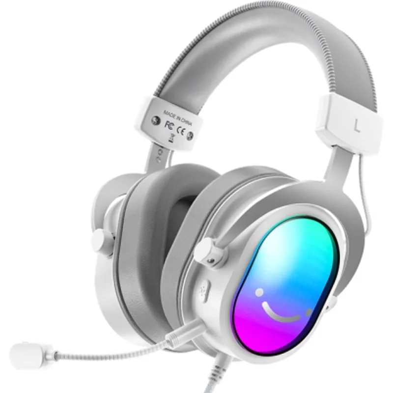 Навушники Fifine H16 7.1 RGB White (H16W)