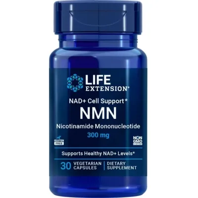 Вітамінно-мінеральний комплекс Life Extension Нікотинамід мононуклеотид, 300 мг, NMN Nicotinamide Mononucleotide, NAD+ C (LEX25553)