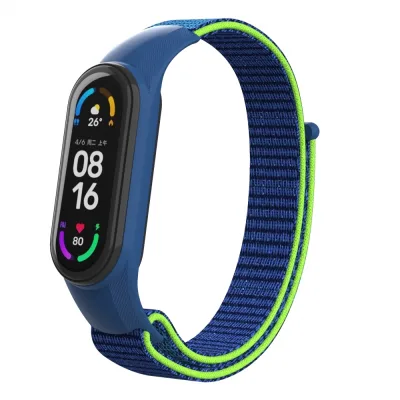 Ремінець до фітнес браслета Armorstandart нейлоновий для Xiaomi Mi Band 7/6/5/4 Blue/Green (ARM67844)