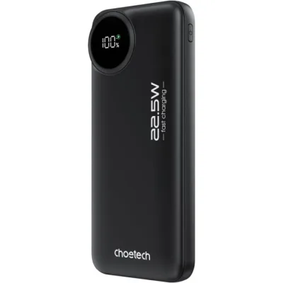 Батарея універсальна Choetech 10000mAh, 22.5W, PD, QC/3.0, Black (M15-B791-ACBK-NG)