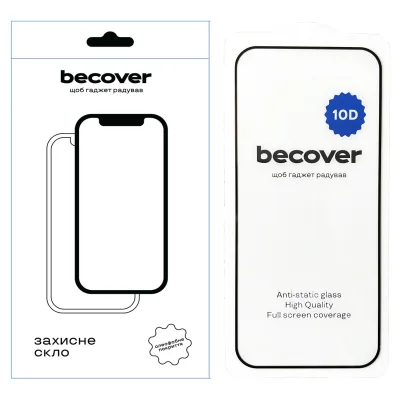 Скло захисне BeCover Google Pixel 9 Pro 10D Black (712326)