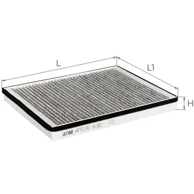 Фільтр салону ALPHA FILTER AF5191a