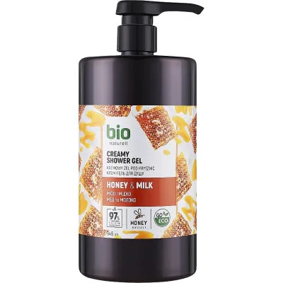 Гель для душу Bio Naturell Мед та молоко 946 мл (4820168434464)