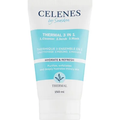 Пілінг для обличчя Celenes Thermal 3 in 1 Cleanser-Scrub-Mask 150 мл (7350104248161)