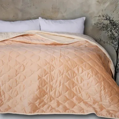 Покривало MirSon №5050 Velor charm Beige 180х210 см (2200008376789)