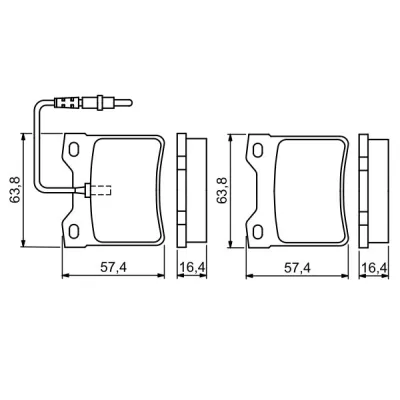 Гальмівні колодки Bosch 0 986 494 055