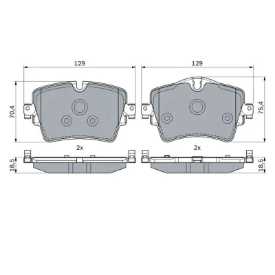 Гальмівні колодки Bosch 0 986 494 940