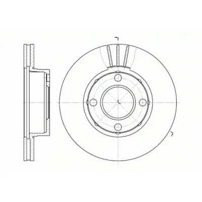 Гальмівний диск REMSA 6177.10
