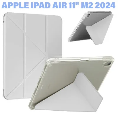 Чохол до планшета BeCover Ultra Slim Origami Transparent Apple iPad Air 11" M2/M3 (2024/2025) Gray (711390)