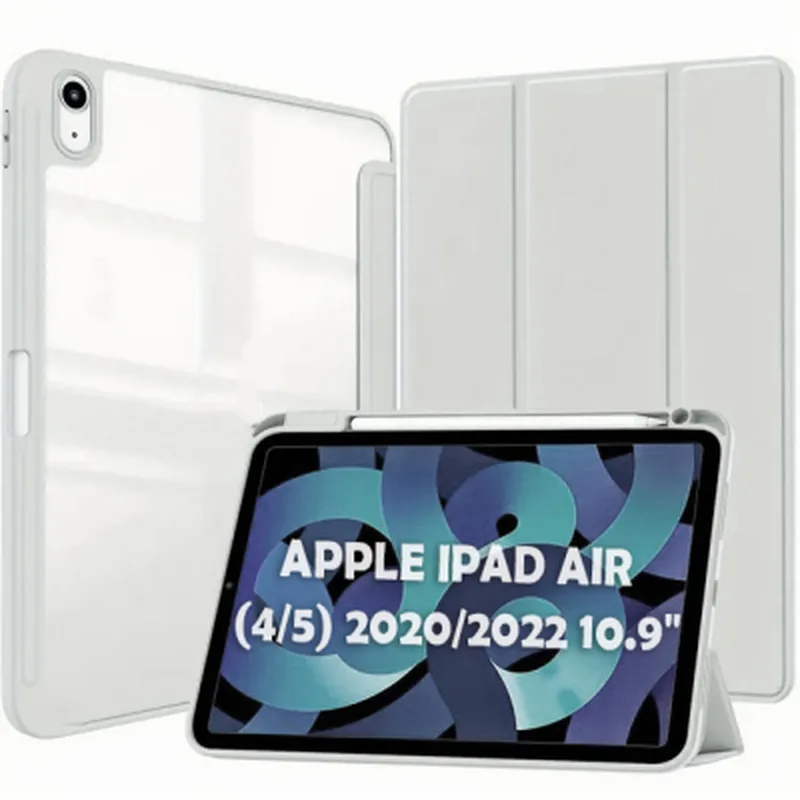 Чохол до планшета BeCover Soft Edge TPU Apple Pencil Apple iPad Air (4/5) 2020/2022 10.9" Gray (711699)