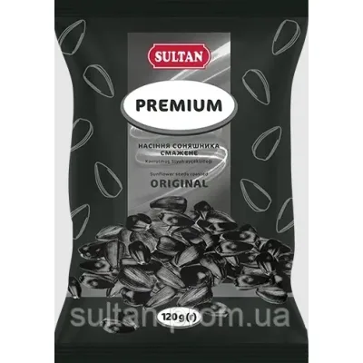Насіння соняшника Sultan Premium смажене 120 г (slt.50724)