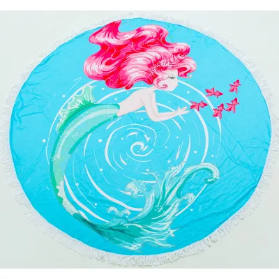 Рушник MirSon пляжний №5058 Summer Time Mermaid 150x150 см (2200003180848)
