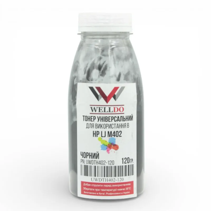 Тонер HP LJ Pro M402/404/426/Canon MF-421/426/428/429, фасовка 120г Welldo (UWDTH402-120)