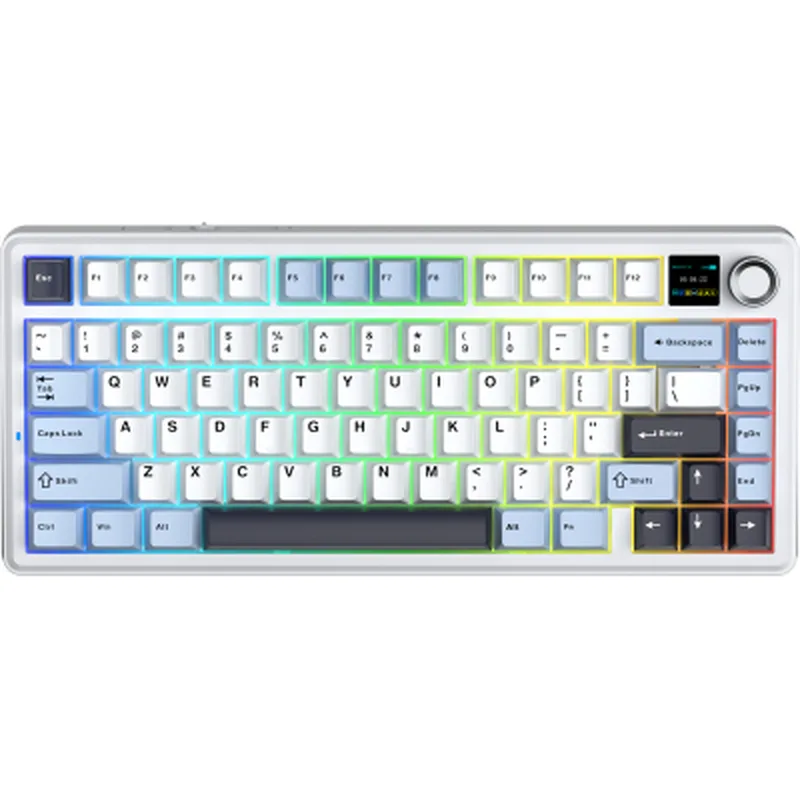 Клавіатура бездротова Aula F75 Max White (6978080501158)