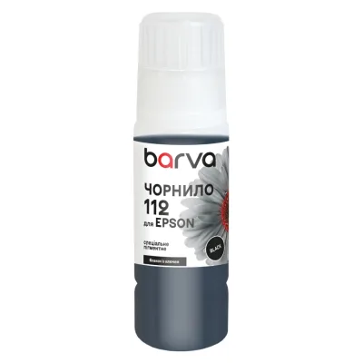 Чорнило Barva Epson 112 70 мл, special, OneKey, pigmented, black (E112-817e)