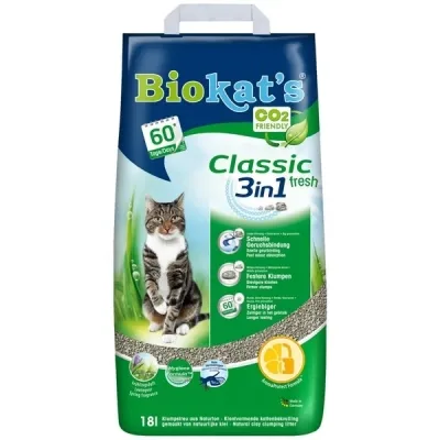 Наповнювач для туалету Biokat's FRESH (3 в 1) 18 л (4002064613796)