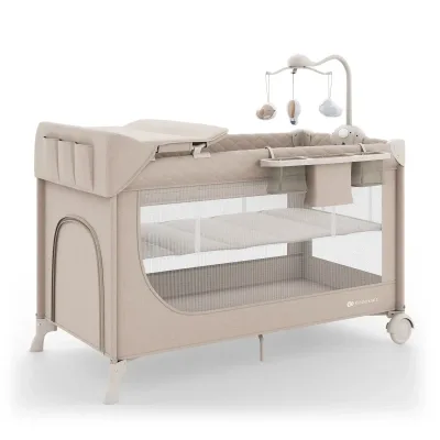 Дитячий манеж Kinderkraft с пеленатором Leody Up Beige (5902533930128)